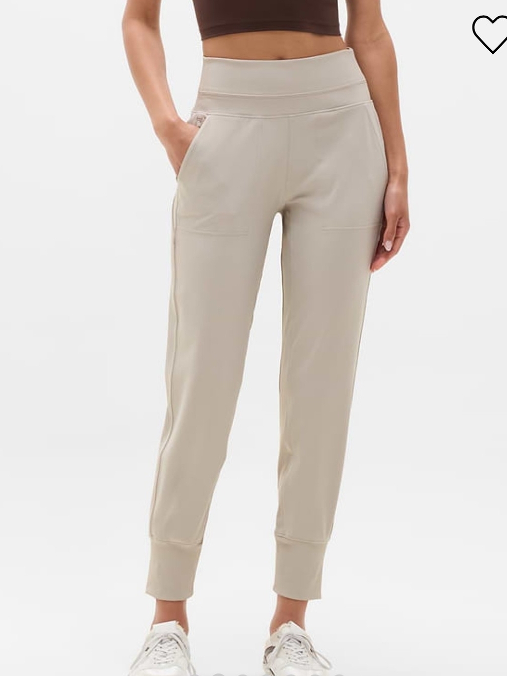 Athleta Cream Venice Jogger Pants